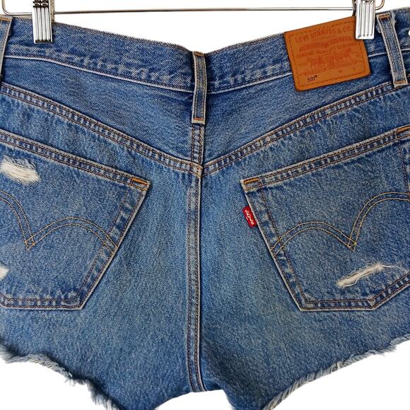 Levi's 501 W27 Premium Denim 32317-0106 S58022 Destructed - Picture 6 of 8